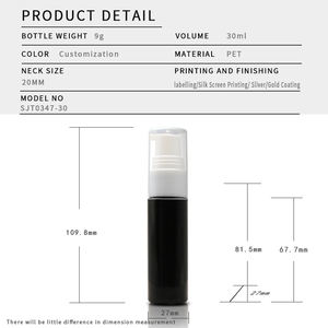 Flaconi in PET da 30ml <span class=keywords><strong>per</strong></span> Profumo e <span class=keywords><strong>Spray</strong></span> Corpo, Gamma 10ml-30ml, Nebulizzatore Fine con Tappo a Vite e <span class=keywords><strong>Fondo</strong></span> Piatto, Vuoti - Product Image 6