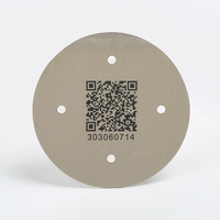 Signalétique personnalisée en métal avec code QR, plaque signalétique résistante à l'usure avec code-barres, gravure numérique au laser, aluminium, acier inoxydable