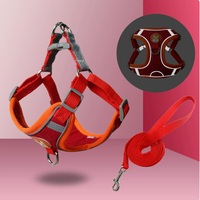 Harnais pour chien réfléchissant en daim, anti-traction, haute visibilité, avec rembourrage en maille respirante de luxe, pour chiens de petite et moyenne taille