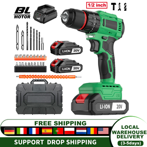 Taladro de Impacto Inalámbrico de 20V con Motor sin Escobillas y Atornillador con Mandril Metálico de 13mm, Personalizable OEM, Compatible con Dropshipping CD-20HZZ - Product Image 4