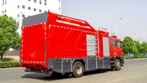 Camion de pompiers UAV Howo à très haute pression 200M : Solution de lutte contre l'incendie aérienne à déploiement rapide pour les bâtiments de grande hauteur - Product Image 2