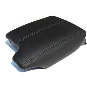Cubierta de Cuero para Reposabrazos Central Delantero de Honda Accord 9na Generación, Caja de Almacenamiento con Costuras Negras y Rojas, Modificación Interior - Product Image 2