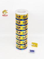 Rouleau d'emballage souple PET/PE de qualité alimentaire Film laminé composite en plastique apprêt pour laque thermoscellable couvercles en aluminium pour beurre