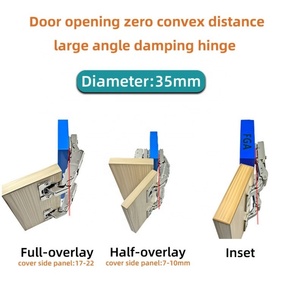 Hydraulic Concealed 155 Degree Soft Close Door Hinge Furniture Cabinet Adjustable 35mm Hinge Cup for <b>Kitchen</b> Living Room Bedroom - Product Image 5