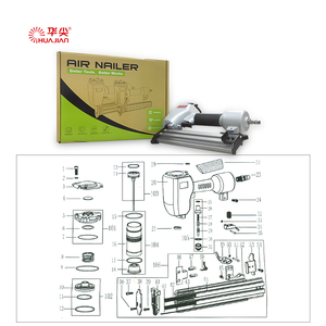 2025 nouveau modèle 16GA Brad pistolet à clous avec réglage de la pression d'air T50 <span class=keywords><strong>cloueur</strong></span> pour l'assemblage de meubles d'ameublement - Product Image 4