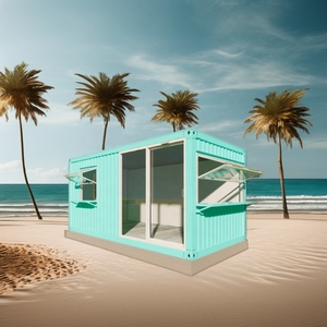 Maison de conteneur de panneau sandwich en acier préfabriquée portable pour boulangerie café et cuisine pour la conception de kiosque mobile extérieur - Product Image 3