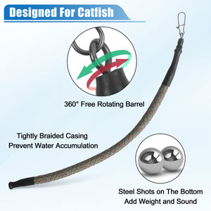 Poisson-chat traînant des poids pour traîner à la traîne et dériver pour attirer le poisson-chat à la dérive Catfishing Rig Tackle - Product Image 2