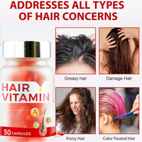 Huile capillaire hydratante en profondeur Ausreson OEM, capsules de soin capillaire à l'huile d'avocat, vitamines A, C, E, pro-vitamine B5