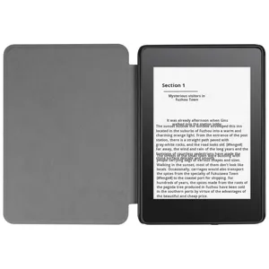 Étui de protection personnalisé en cuir véritable écologique pour Kindle Paperwhite, édition jeunesse, cadeau - Product Image 4