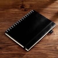 Carnets en PU spirale, format poche, en gros, promotionnels, en cuir, personnalisables, avec ensemble de papeterie, idéal comme cadeau ou pour les réunions, pour étudiants