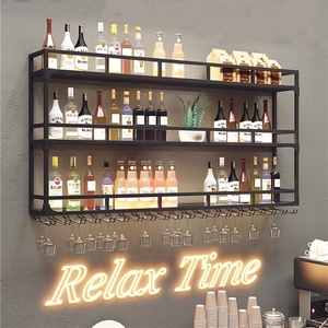 <strong>Wall</strong> Hanging Iron <strong>Wine</strong> <strong>Rack</strong> Modern Home Furniture for 20-29 Bottles Creative <strong>Wine</strong> Display Cabinet - Product Image 6
