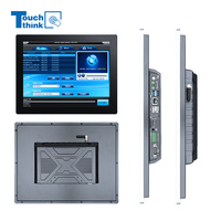 PC industriel tout-en-un sans ventilateur, étanche IP65, 10,1-27 pouces, J1900, Android/Linux/Win, écran tactile ultra, intégré/montage mural