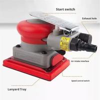 Lijadora Orbital Neumática Industrial Lionwham de 6'' (150 mm) para Metal, Serie de Lijadoras Neumáticas