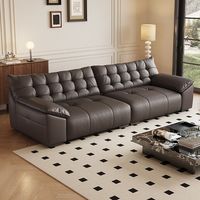 Grand canapé minimaliste, ensemble de canapés italiens, canapé inclinable moderne en cuir de luxe, ensemble de canapés modernes, mobilier, canapé en cuir de luxe