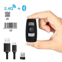 Symcode X6 Mini Scanner de codes-barres 2D QR sans fil portable léger Laser USB Interface RS232 Compatible Windows Android IOS Mac