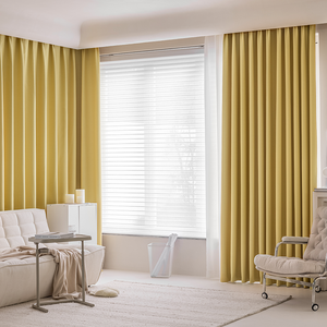 Rideau Occultant Rideau de luxe pour le salon avec dentelle Les rideaux de chambre les plus populaires - Product Image 1