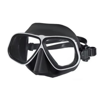 Fabricant professionnel masque de plongée en apnée à faible volume masque de cadre en métal de plongée et tuba masque de chasse sous-marine optique plongée