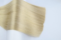 Extensions capillaires européennes russes à nano-anneaux, 100% cheveux humains Remy blonds, double épaisseur, extensions capillaires humaines Remy à nano-anneaux