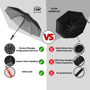 21" 8K Wholesale 3 Fold <b>Umbrella</b> Cheap Price Design Solid Color <b>Umbrella</b> Promotional Wine Bottle <b>Umbrella</b> - Product Image 6