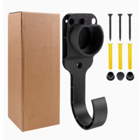 Nuevo Soporte para Cargador de Vehículos Eléctricos, Funda para Conector SAE J1772, Tipo 2 GB/T, Gancho en J, Soporte de Pared para Cable de Carga