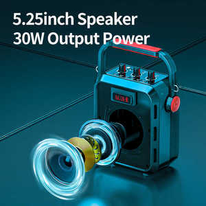 Hệ thống <span class=keywords><strong>karaoke</strong></span> di động SHIDU H1 Pro 5.25 inch, âm thanh lớn 30W, có thể sạc lại, kết nối Bluetooth, loa <span class=keywords><strong>PA</strong></span> di động với micro không dây - Product Image 6