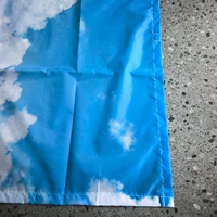 Drapeau personnalisé en polyester magnétique, ignifuge, écologique, bannière suspendue avec bords magnétiques cachés, décoration ciel et nuages