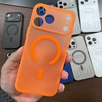 Coque de téléphone magnétique semi-transparente effet givré pour iPhone 18 Pro Max, anti-traces de doigts, protection de l'objectif, ultra-fine en TPU