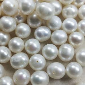 Perlas Naturales de Agua Dulce de 9-10 mm, Forma de Gota de Agua, Partículas Semiporosas, Superficie Limpia Dispersa, Alta Calidad, Sueltas - Product Image 5