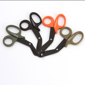 Tijeras de Rescate para Exteriores DFS102, Tijeras de Seguridad con Punta Redonda para Campismo, Equipo Médico de Emergencia EMT, EDC - Product Image 1