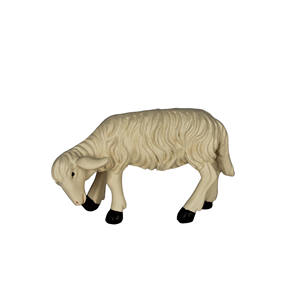 ZICOM Allemagne Origine Accessoires de crèche Sculpture en polyrésine Mouton pâturant Modèle d'environ 5 cm - Product Image 1