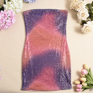 Vestido Bralette Sexy Transparente con Espalda Descubierta y Cuentas, Glamuroso con Recortes, para Fiesta, a la Moda - Product Image 6