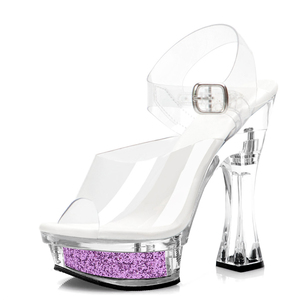 Sandali con Tacco a Spillo da 14cm Stile Esotico e Gotico, Scarpe Erotiche da Letto, Accattivanti per Drag Party, Nightclub e Bar - Product Image 4