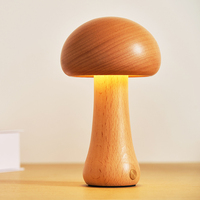 Lampe de table LED à contrôle tactile champignon Lampe d'ambiance moderne à piles Décoration intérieure mignonne