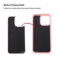 Nouvel arrivage Coque de téléphone sublimation rose 2d avec protection flocage à l'intérieur pour iPhone 16 Pro Max