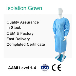 Нетканый Уровень <span class=keywords><strong>2</strong></span> смс усилитель стерильный медицинский больничный одноразовый изолирующий халат Pb6 - Product Image 3