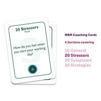 Cartes de coaching de gestion du stress 80 cartes flash de questions surmonter le sentiment de dépassement carte de coaching