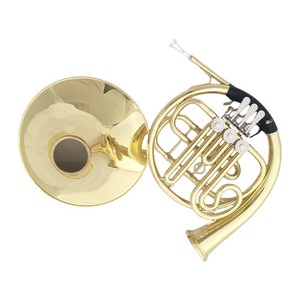 Trompa Francesa Premium en Sib con 3 Válvulas, Lacada en Oro, Instrumento de Viento de Latón para Estudiantes y Bandas Escolares - Product Image 4