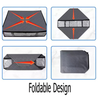 Sac de rangement sous le lit en tissu non tissé avec fenêtre en PVC, fermeture éclair durable, organisation domestique