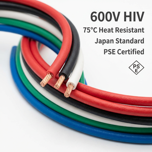 Cable Eléctrico <span class=keywords><strong>HIV</strong></span> de 600V, Estándar Japonés PSE, Cable de Cobre Aislado con PVC Resistente al Calor, <span class=keywords><strong>0</strong></span>.9-400mm2, para Cableado de Edificios y Viviendas - Product Image 2