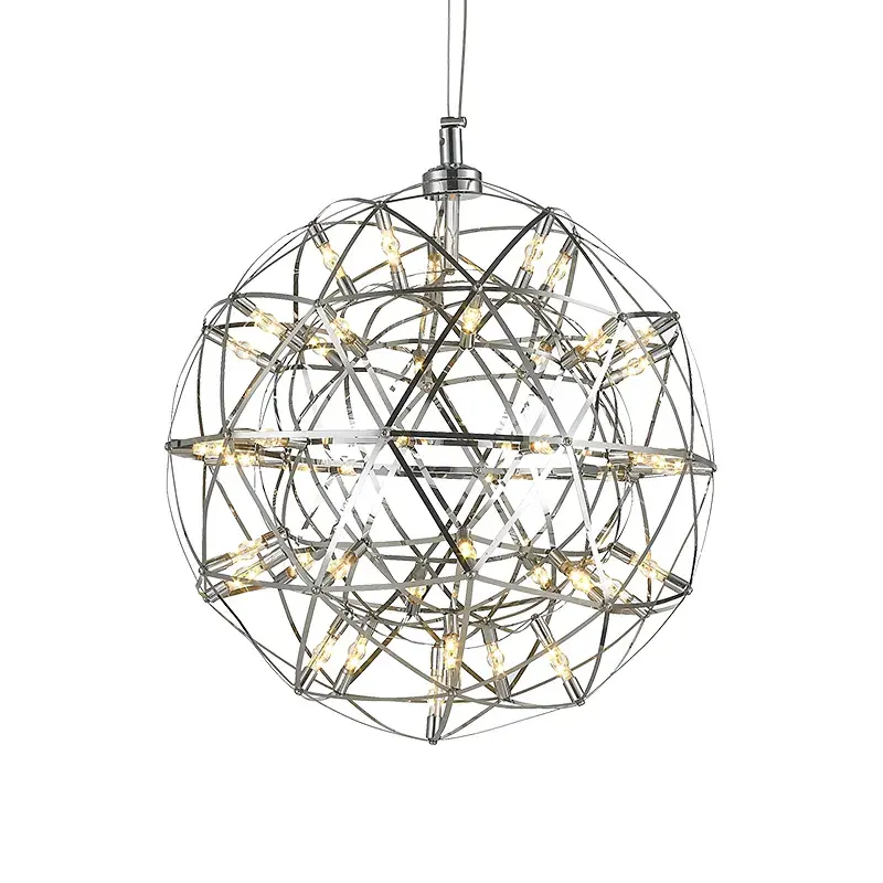 Amazon New Modern Chandelier Nordic Creative Christmas Lights Spark Ball Pendant Lamp for hotel shopping mall