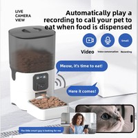Distributeurs automatiques de nourriture pour chats et chiens, minuterie intelligente, contrôle des portions, commande par application, design détachable, fonctionnalité vidéo