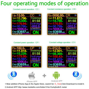 DL24P 180W 150W Cargador/Descargador Electrónico de Color, Probador USB DC, Monitor de Capacidad de Batería de Litio, Medidor de Potencia, APP, PC, Web DL - Product Image 5