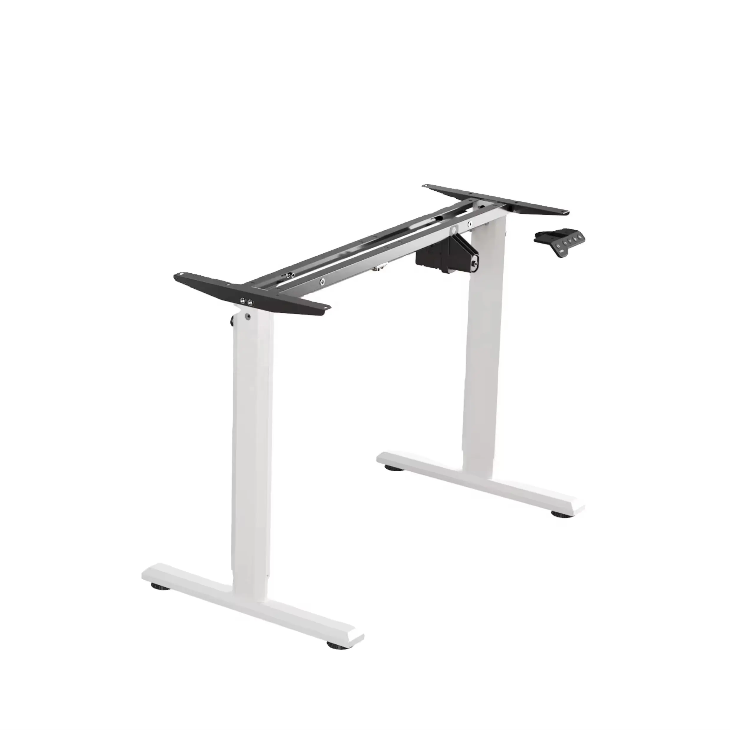 Inteligente Motorizado Elétrica Sente Stand Up Lift Table Frame Up And Down Mesa Ajustável De Coluna Dupla Motor Único