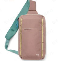 Sac à bandoulière 8L aux couleurs vives, sac à dos léger multi-poches avec sangle respirante et réglable