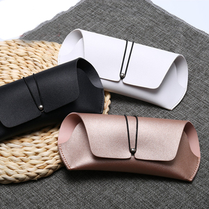 Étui à lunettes en cuir souple pliable personnalisé avec logo, étui à lunettes de soleil, boîte à lunettes, étui à lunettes en cuir souple - Product Image 4