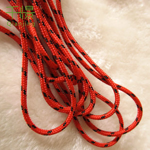 Cr003 Nhà Sản Xuất Cung Cấp 3Mm PP Sợi Bện Màu Đỏ Chấm Đen Vòng Vẽ Dây - Product Image 2