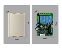 Interrupteur de télécommande moteur 2 canaux 24V 433MHz, contrôleur marche/arrêt pour table à manger, volet roulant, etc.