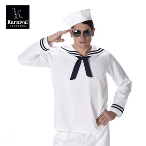 ODM hommes Halloween carnaval fête Performance Cosplay Costume vente entière blanc <span class=keywords><strong>marin</strong></span> <span class=keywords><strong>Guy</strong></span> famille Costume pour enfants - Product Image 3