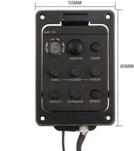 Pastilla <span class=keywords><strong>de</strong></span> <span class=keywords><strong>guitarra</strong></span> acústica <span class=keywords><strong>de</strong></span> alta calidad al por mayor, pastilla <span class=keywords><strong>de</strong></span> <span class=keywords><strong>guitarra</strong></span> folclórica, sintonizador piezoeléctrico EQ, sistema ecualizador Digital, ecualizador - Product Image 1