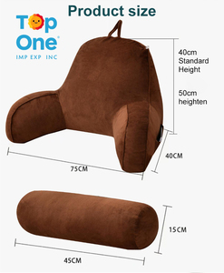 Top One Extra Large Kids Adult Bed Rest Cojín de apoyo para la espalda Almohada de lectura con soporte para brazos - Product Image 5